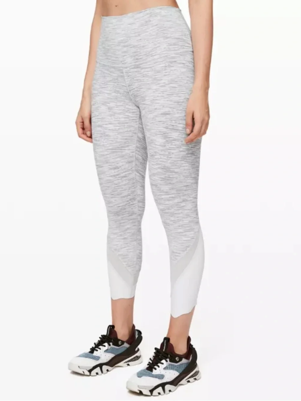 Lululemon Wunder Under Crop II Roll Down or High Rise Scallop Luxtreme Sz 12